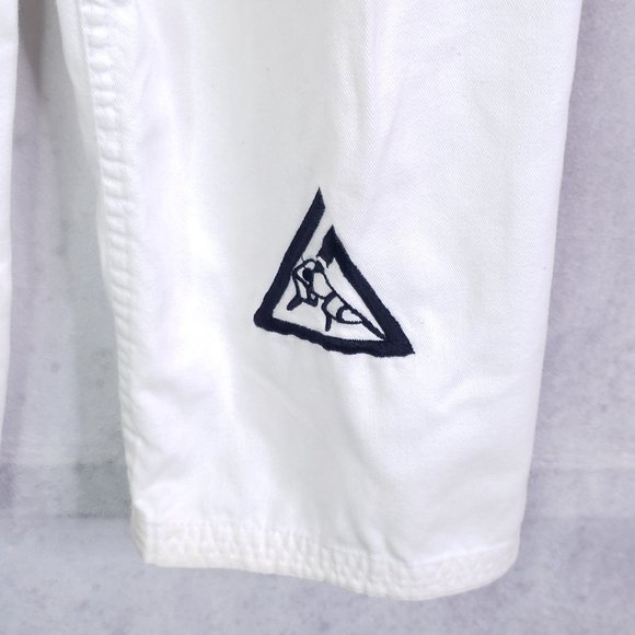 Gracie Jiu-Jitsu Youth Gi Pants, White, 17-22 Waist 19.5 Inseam MMA UFC Boys - Picture 5 of 9